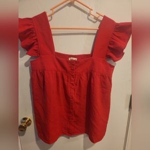Entro flutter sleeve top